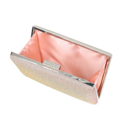 Geanta clutch cu lant roz accesorii cristale BS5831LK2305239