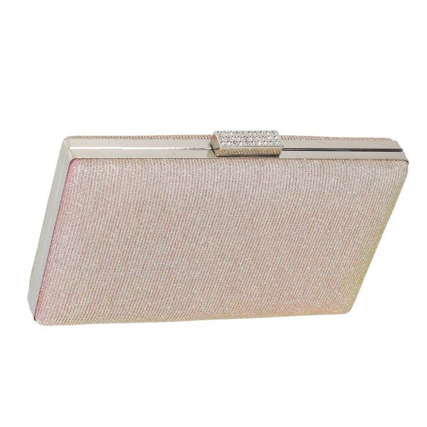 Geanta clutch cu lant roz accesorii cristale BS5831LK2305239 142