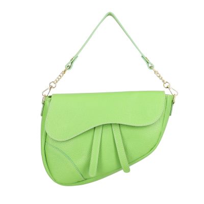 Geanta Dama Piele verde-lemon Casual de Umar cu Un Compartiment (Piele Naturala) - Laura Biaggi BS4509poN009