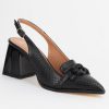 Incaltaminte Dama - Pantofi Dama cu Toc Gros Negru BS740AY2304106
