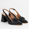 Pantofi Dama cu Toc Gros Negru BS740AY2304106 2