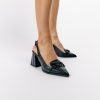 Pantofi Dama cu Toc Gros Negru BS740AY2304106 7