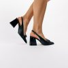 Pantofi Dama cu Toc Gros Negru BS740AY2304106 5