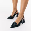 Pantofi Dama cu Toc Gros Negru BS740AY2304106 1