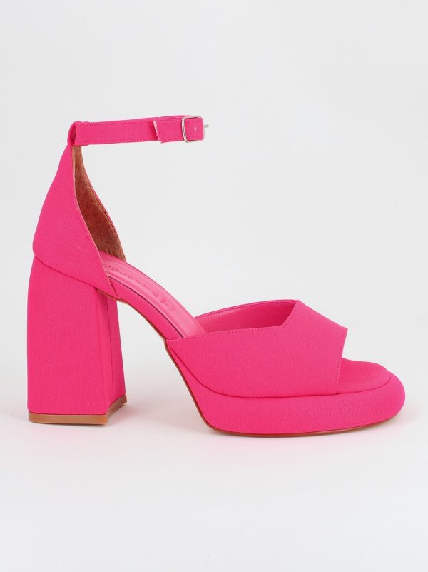 Sandale Dama cu Toc Gros Fuchsia BS1001SN2304149 148