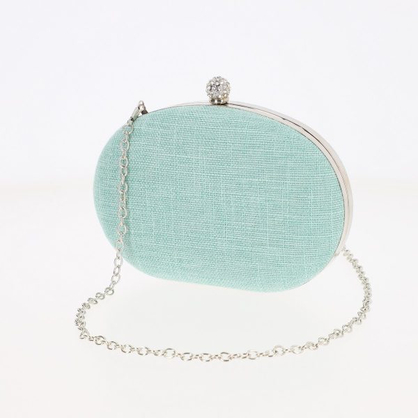 Clutch-uri de Seara - Geanta dama evenimente din material sintetic Verde deschis (BS5861LK2306727)