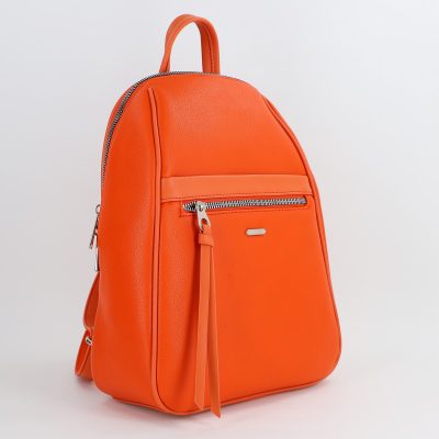 Rucsac Dama Piele Ecologică Portocaliu David Jones (BS6597CM23071500)