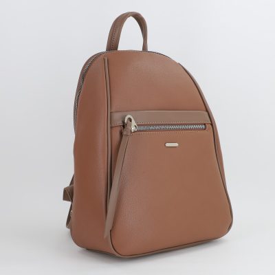 Rucsac Dama Piele Ecologică Taupe David Jones (BS6597CM2307152)