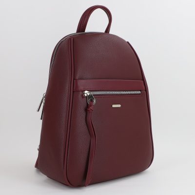 Rucsac Dama Piele Ecologică Visiniu David Jones (BS6597CM2307153)