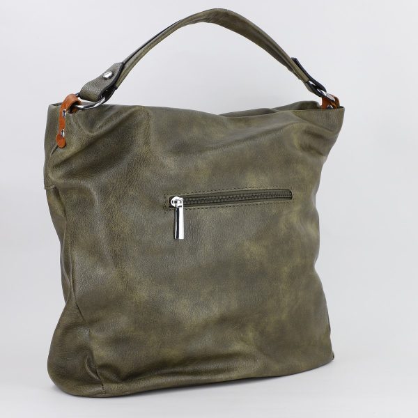 Geanta femei shopper piele ecologica verde cu doua compartimente Paolo Bags BS577PB2307281 142