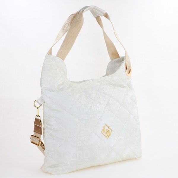 Geanta dama shopper material sintetic bej bretea de umar Laura Biaggi BS323025G2307334 141