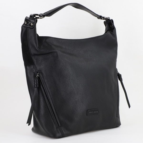 Genti Dama - Geanta dama shopper piele ecologica Negru David Jones BS6560CM2307322