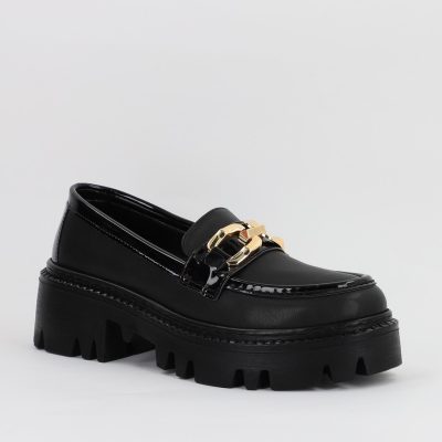 Mocasini Dama tapla groasa elemente design Negru (BS02000AY2308172)