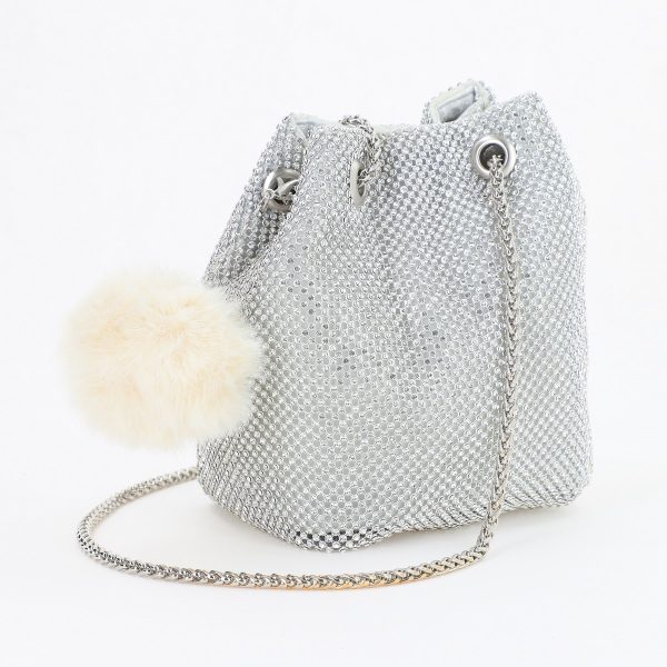 Clutch Argintiu - Geanta evenimente de dama Tip sac Argintiu BS4161KT2309803