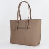 Geanta office dama din piele ecologica Taupe un compartiment David Jones BS6738CM23090014 2