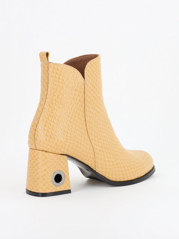 Botine damă din piele ecologică Bej (BS712BT2310061) 143