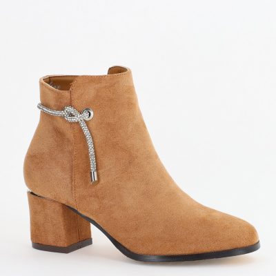 Botine damă din piele ecologică întoarsă Maro (BS2608BO2310074)