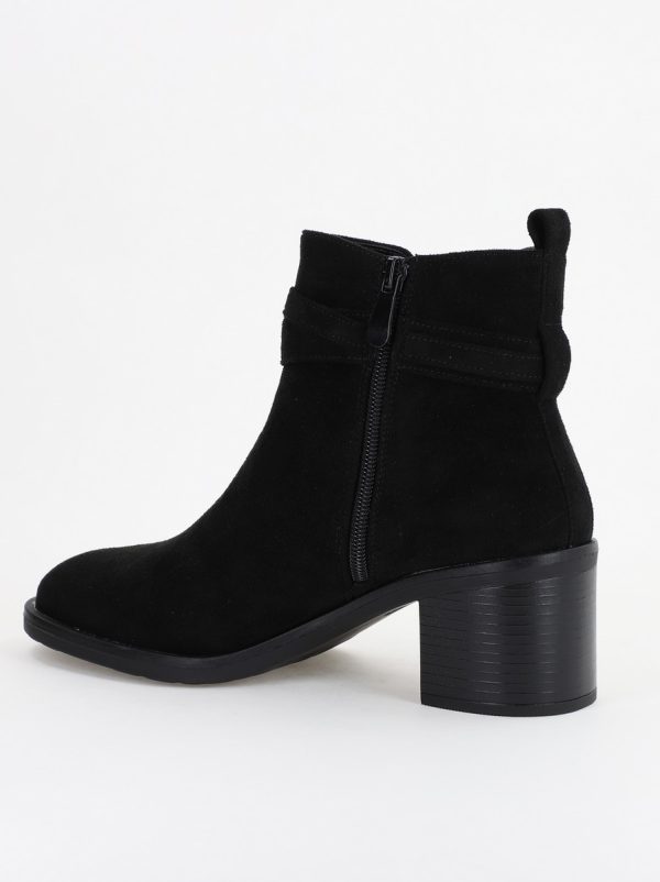 Botine damă din piele ecologică întoarsă Negre (BS2617BO2310082) 143