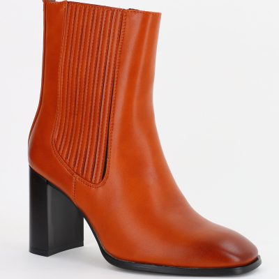 Botine damă din piele ecologică Maro (BS52030BO2310206)