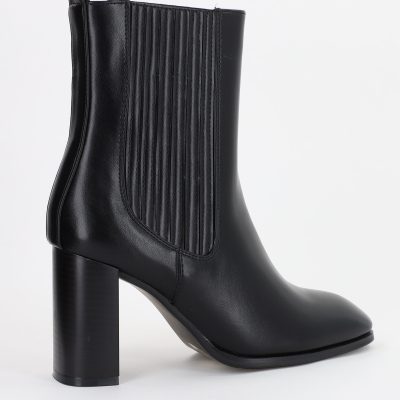 Botine damă din piele ecologică Negre (BS52030BO2310205)