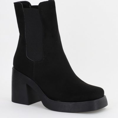 Botine dama din piele ecologică Negru (BS9027BT2310281)