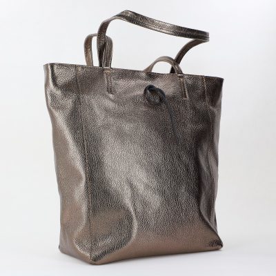 Geanta Dama din Piele Naturala Shopper platina - Laura Biaggi BS5433SH2310621