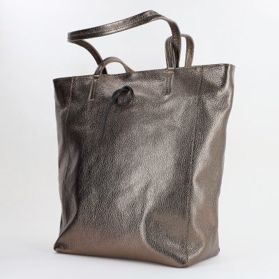 Geanta Dama din Piele Naturala Shopper platina - Laura Biaggi BS5433SH2310621