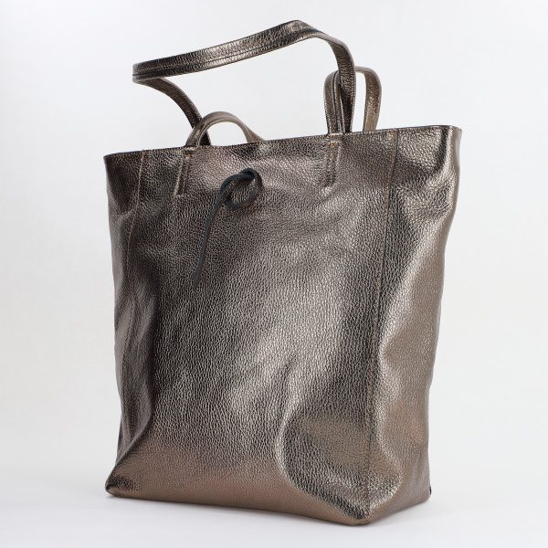 Geanta Dama din Piele Naturala Shopper platina - Laura Biaggi BS5433SH2310621 141