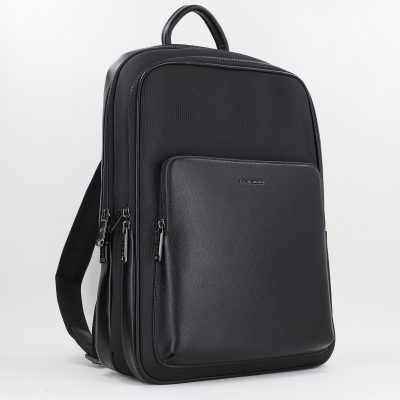 Rucsac de transport Laptop cu Buzunare Barbati material sintetic și piele ecologică Negru - David Jones BS6815CM2312701