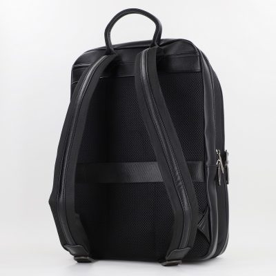 Rucsac de transport Laptop cu Buzunare Barbati material sintetic și piele ecologică Negru - David Jones BS6815CM2312701