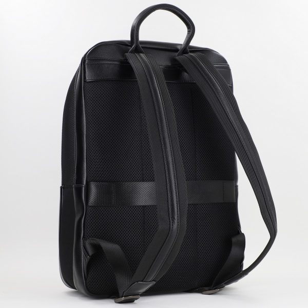 Rucsac de transport Laptop cu Buzunare Barbati material sintetic și piele ecologică Negru - David Jones BS6815CM2312701 147