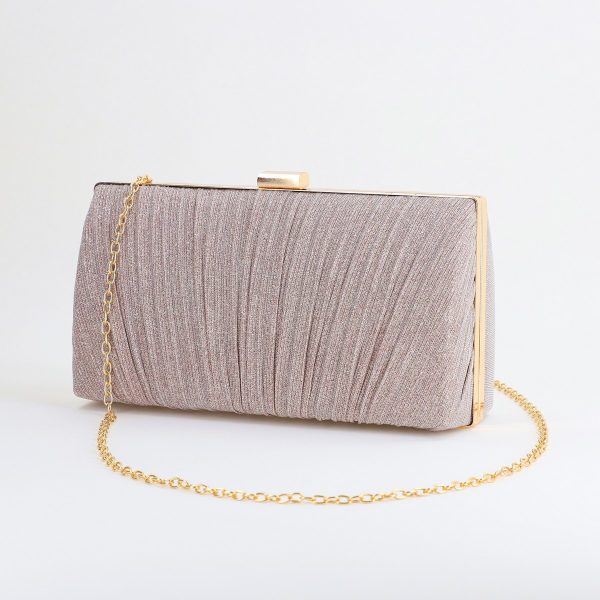 Clutch Roz - Geantă Dama de Evenimente speciale de Umar Champagne (BS89001HF2401026)