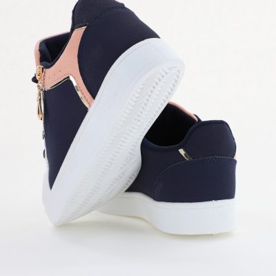 Pantofi damă sport casual piele ecologică Bleumarin (BS292EV2401660)